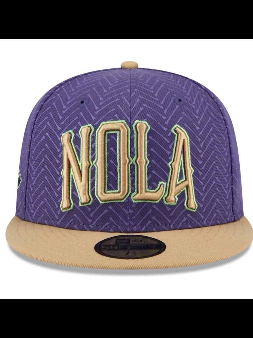 New Era Purple and Tan NOLA Fitted Hat